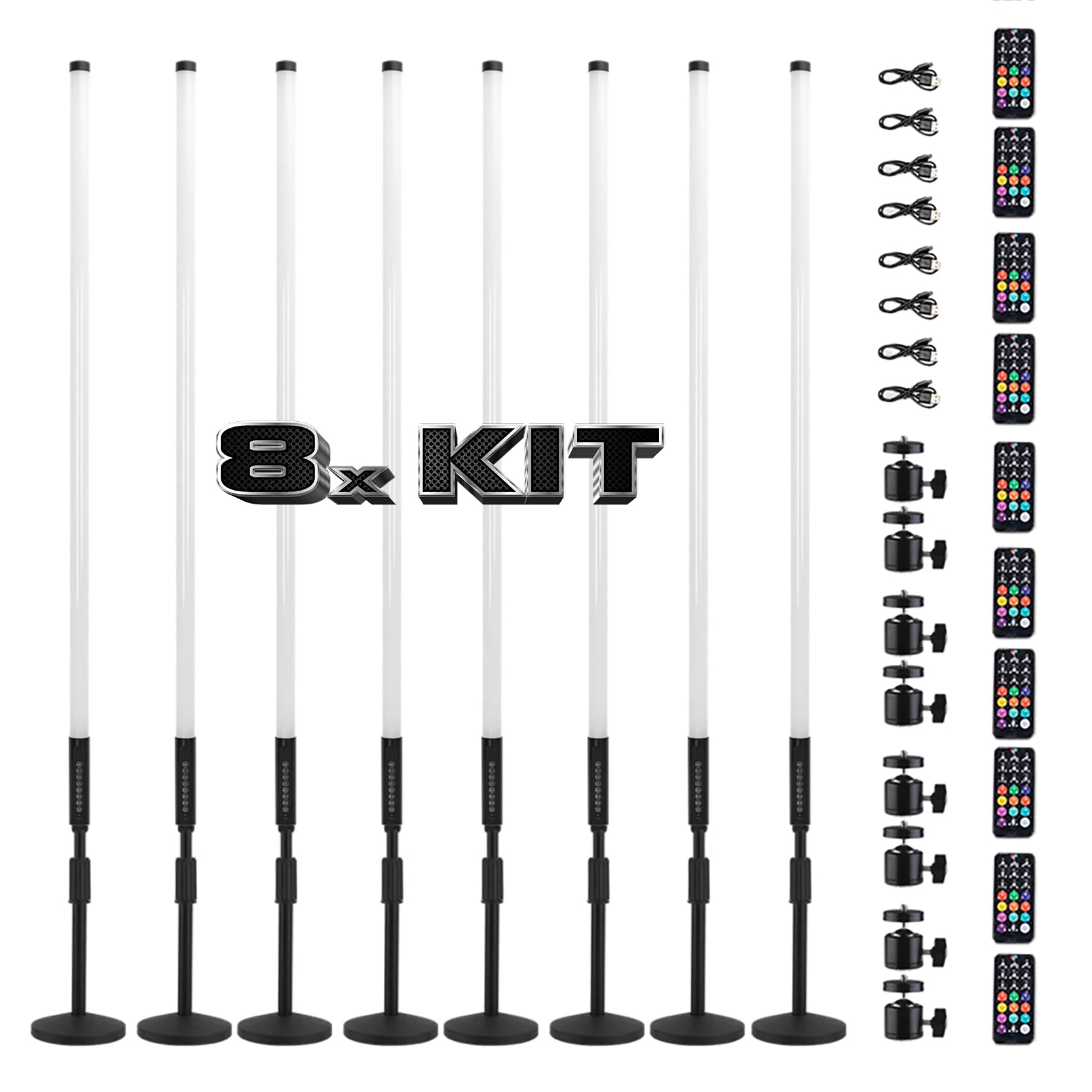 RGBW Sound-Reactive Tubes Kit